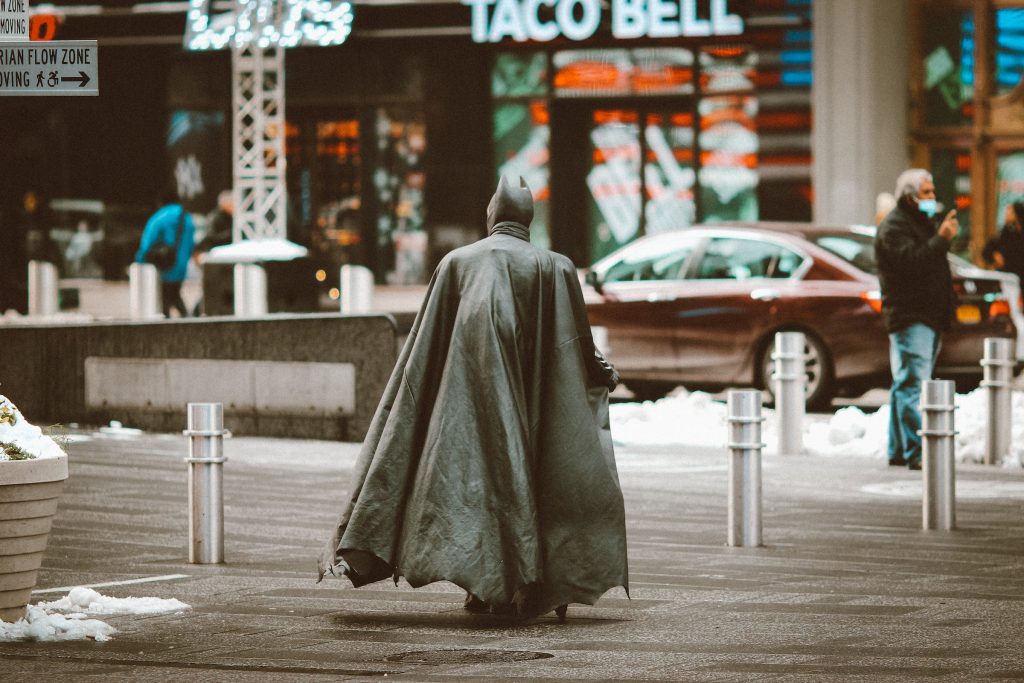 Batman di spalle