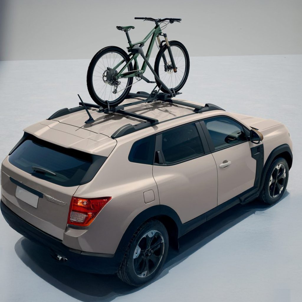 Portabici montato su auto