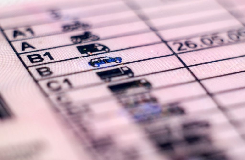 Dettaglio di una patente a punti